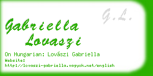 gabriella lovaszi business card